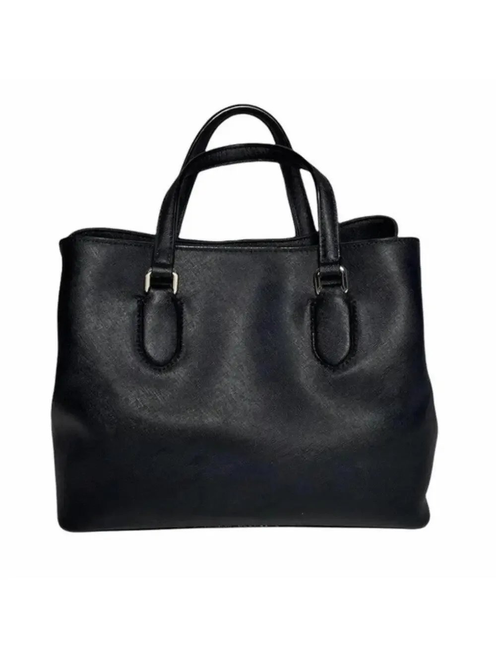 Kate Spade New York Evangelie Laurel Way Satchel Handbag Saffiano Leather Black